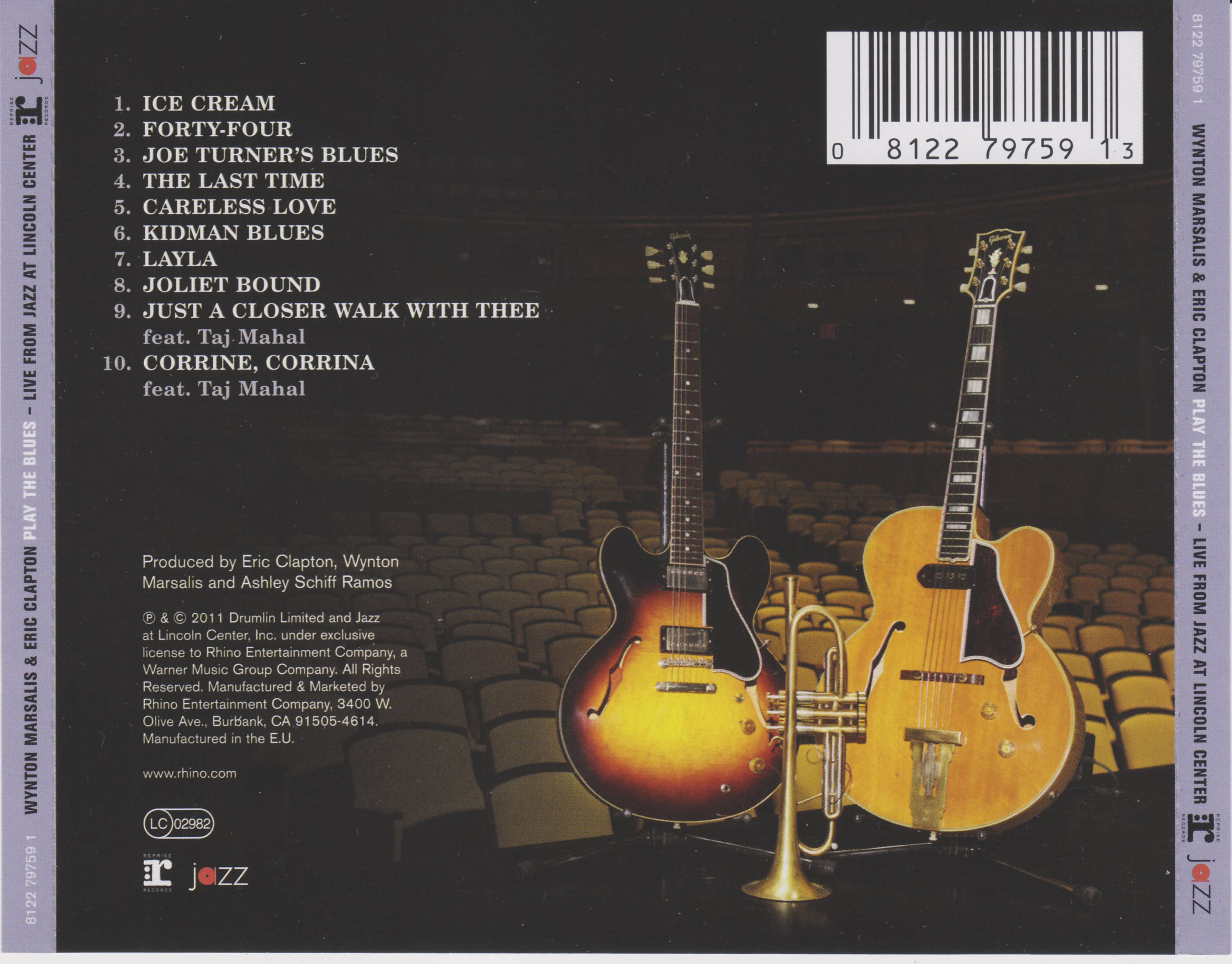 Eric Clapton Play The Blues Live From Jazz At Lincoln Center : Back